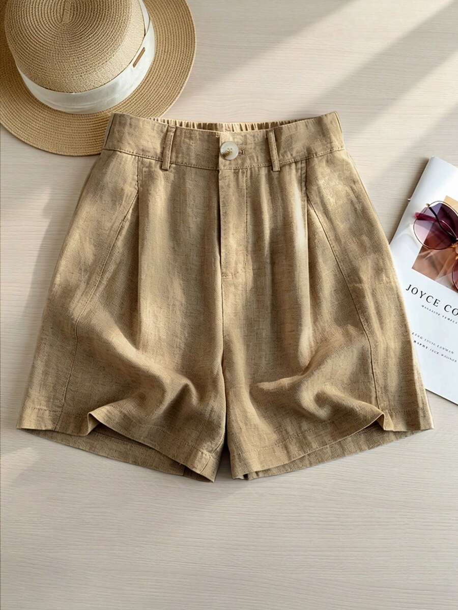 Olga | Linnenmix short met comfortabele pasvorm