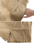 Olga | Linnenmix short met comfortabele pasvorm