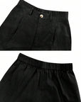 Olga | Linnenmix short met comfortabele pasvorm