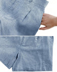 Olga | Linnenmix short met comfortabele pasvorm