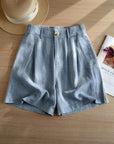 Olga | Linnenmix short met comfortabele pasvorm
