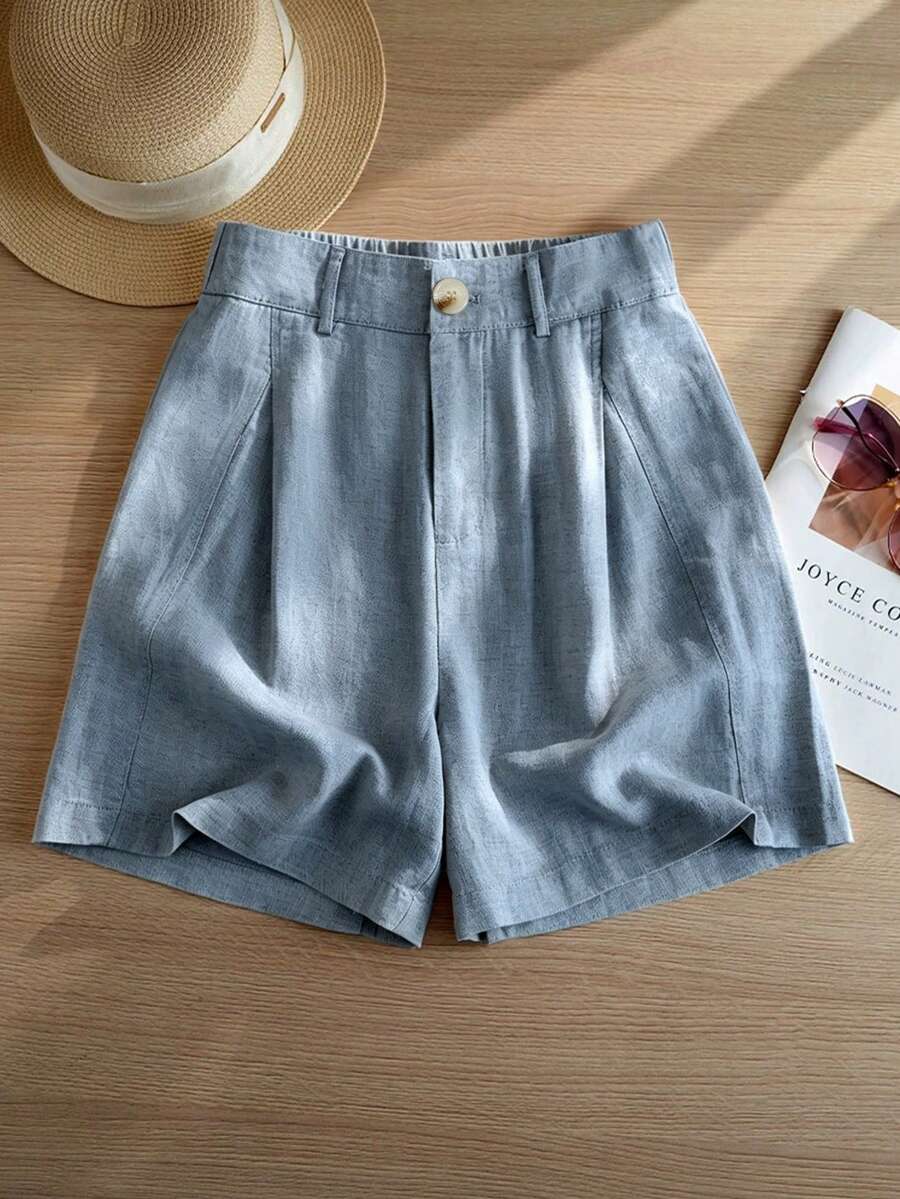 Olga | Linnenmix short met comfortabele pasvorm