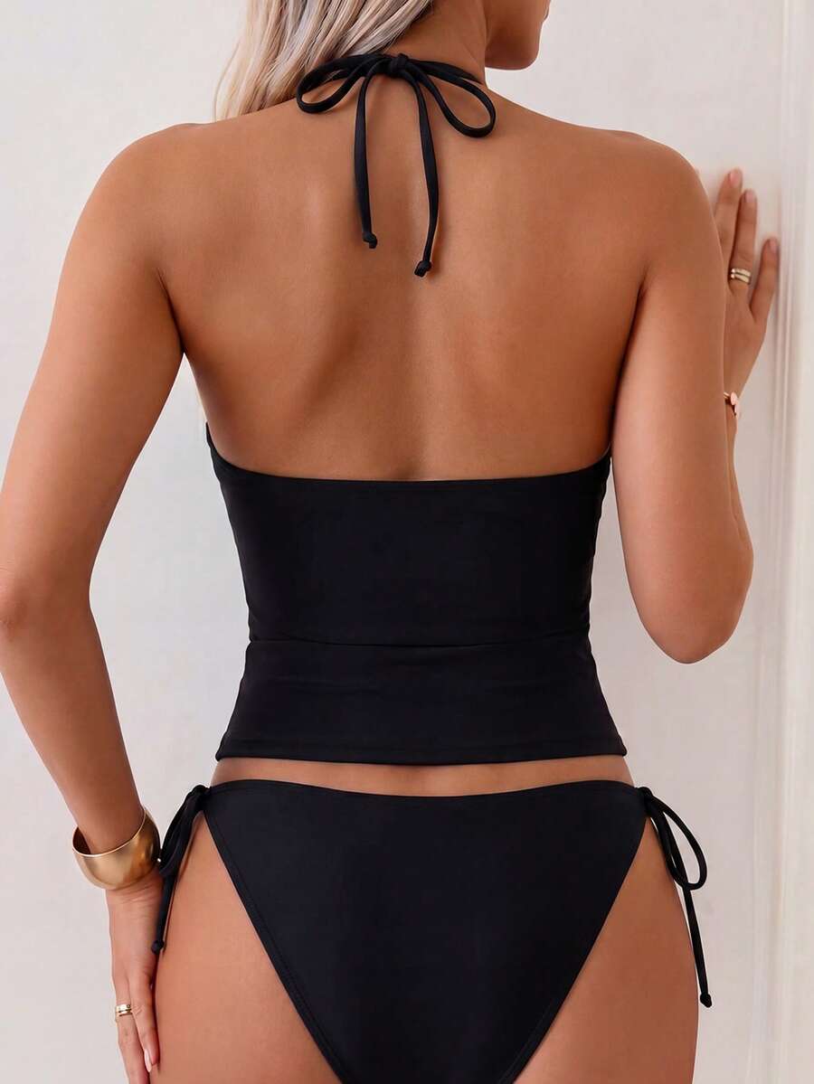 Lorena | Elegante, Corrigerende 2-delige bikiniset met strik