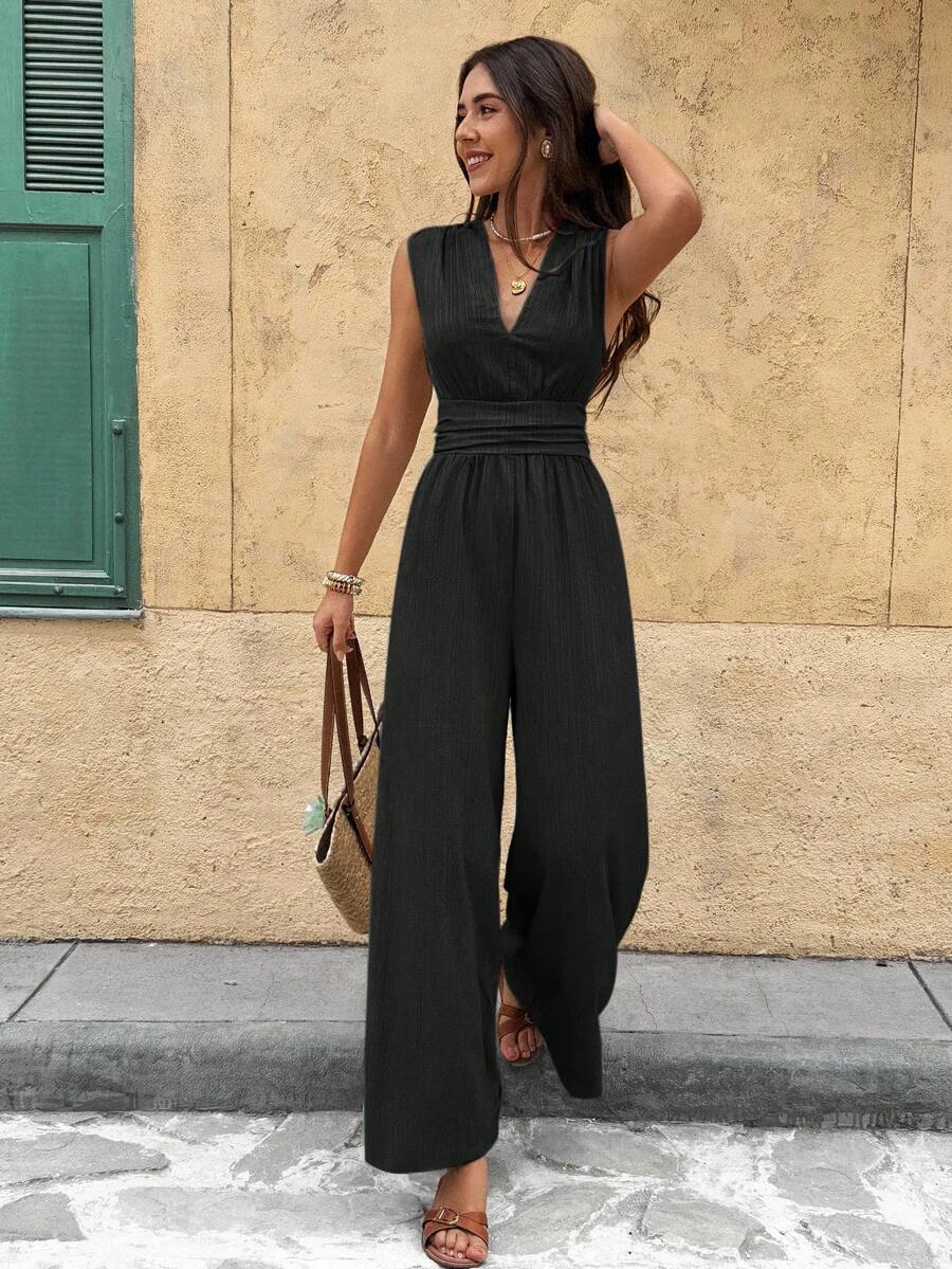 Nadine | Elegante jumpsuit met V-hals