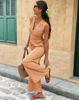 Nadine | Elegante jumpsuit met V-hals