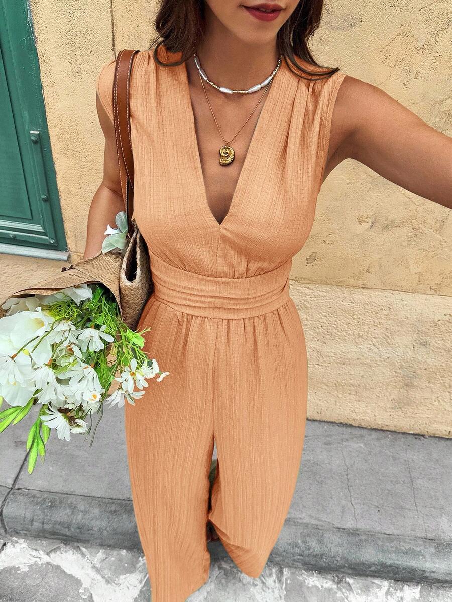 Nadine | Elegante jumpsuit met V-hals
