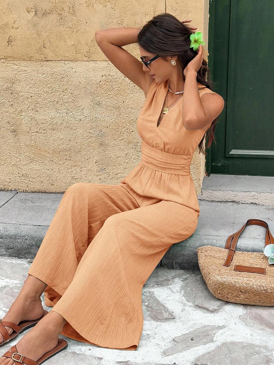 Nadine | Elegante jumpsuit met V-hals