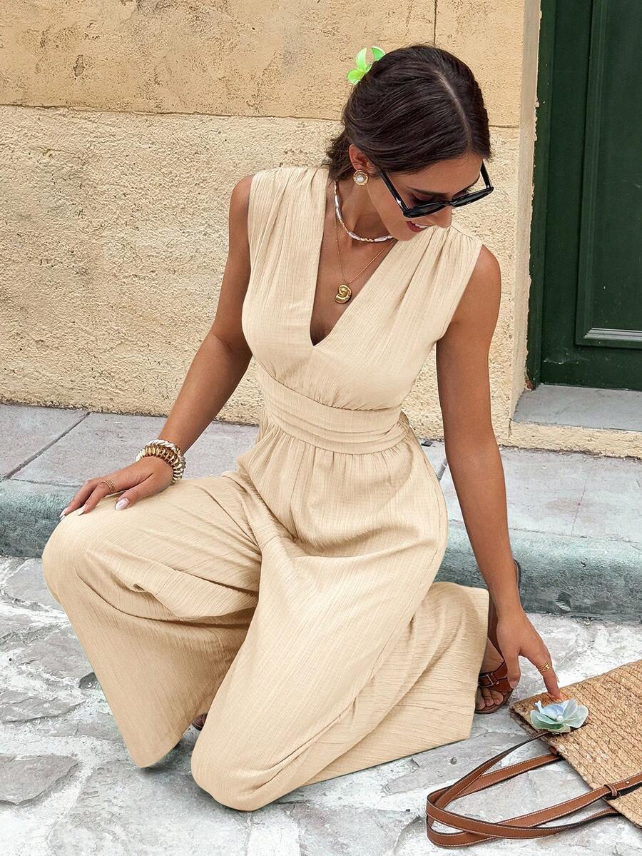 Nadine | Elegante jumpsuit met V-hals