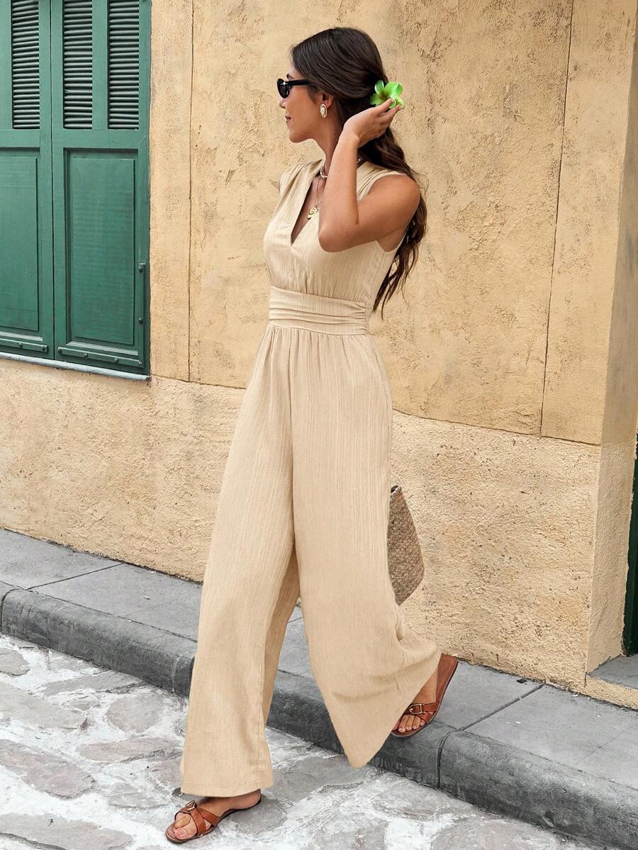 Nadine | Elegante jumpsuit met V-hals