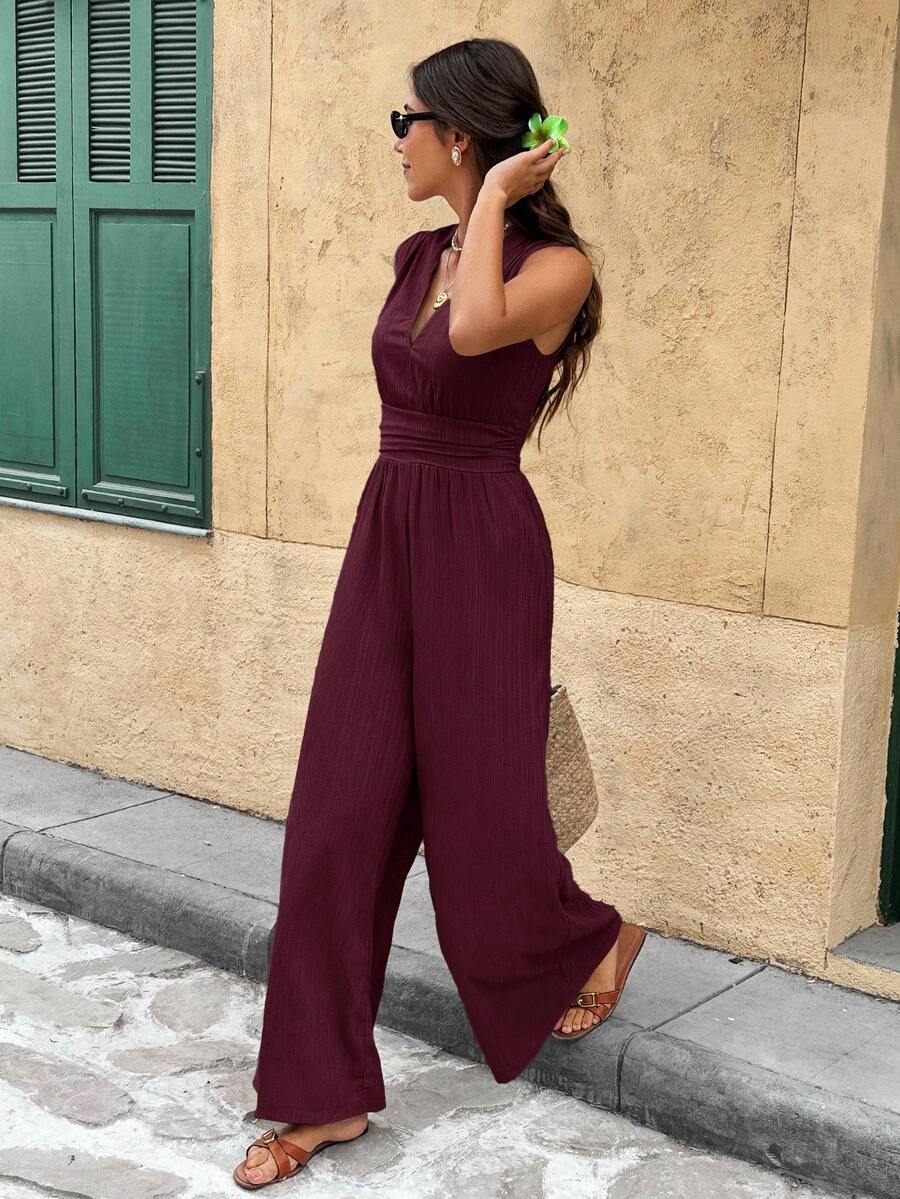 Nadine | Elegante jumpsuit met V-hals
