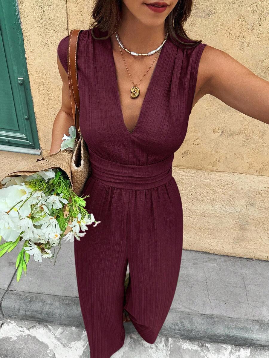 Nadine | Elegante jumpsuit met V-hals