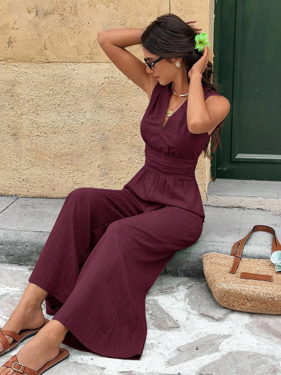 Nadine | Elegante jumpsuit met V-hals