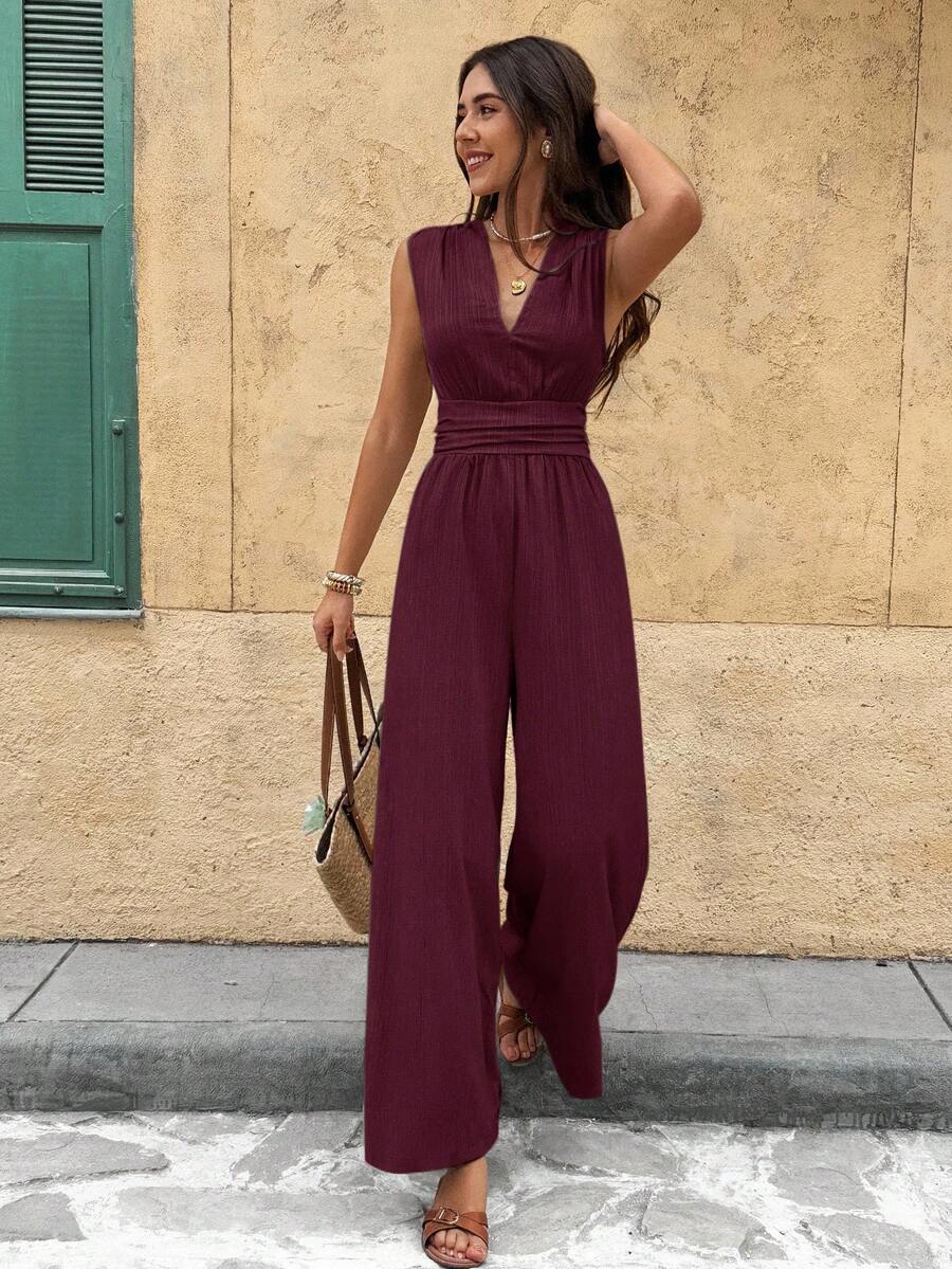 Nadine | Elegante jumpsuit met V-hals