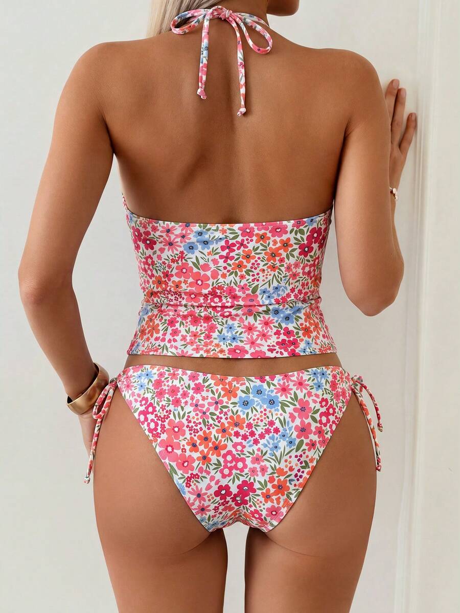Lorena | Elegante, Corrigerende 2-delige bikiniset met strik