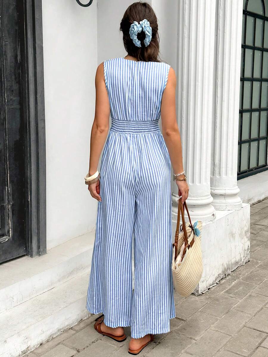 Nadine | Elegante jumpsuit met V-hals