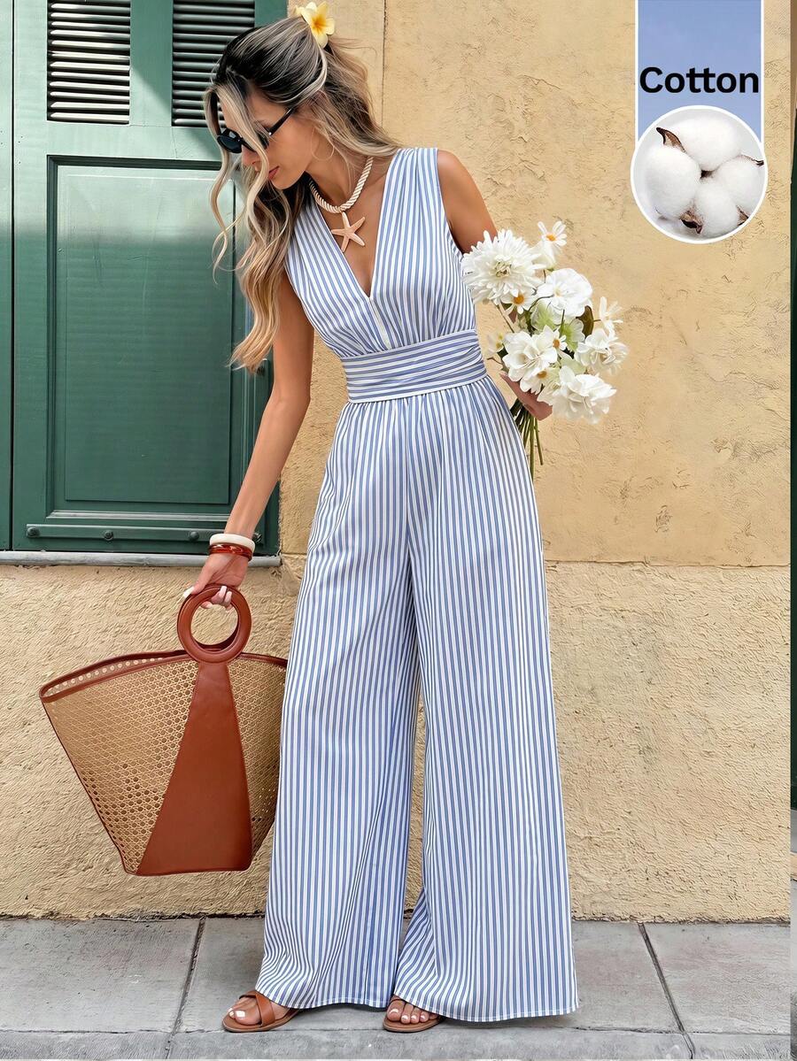 Nadine | Elegante jumpsuit met V-hals