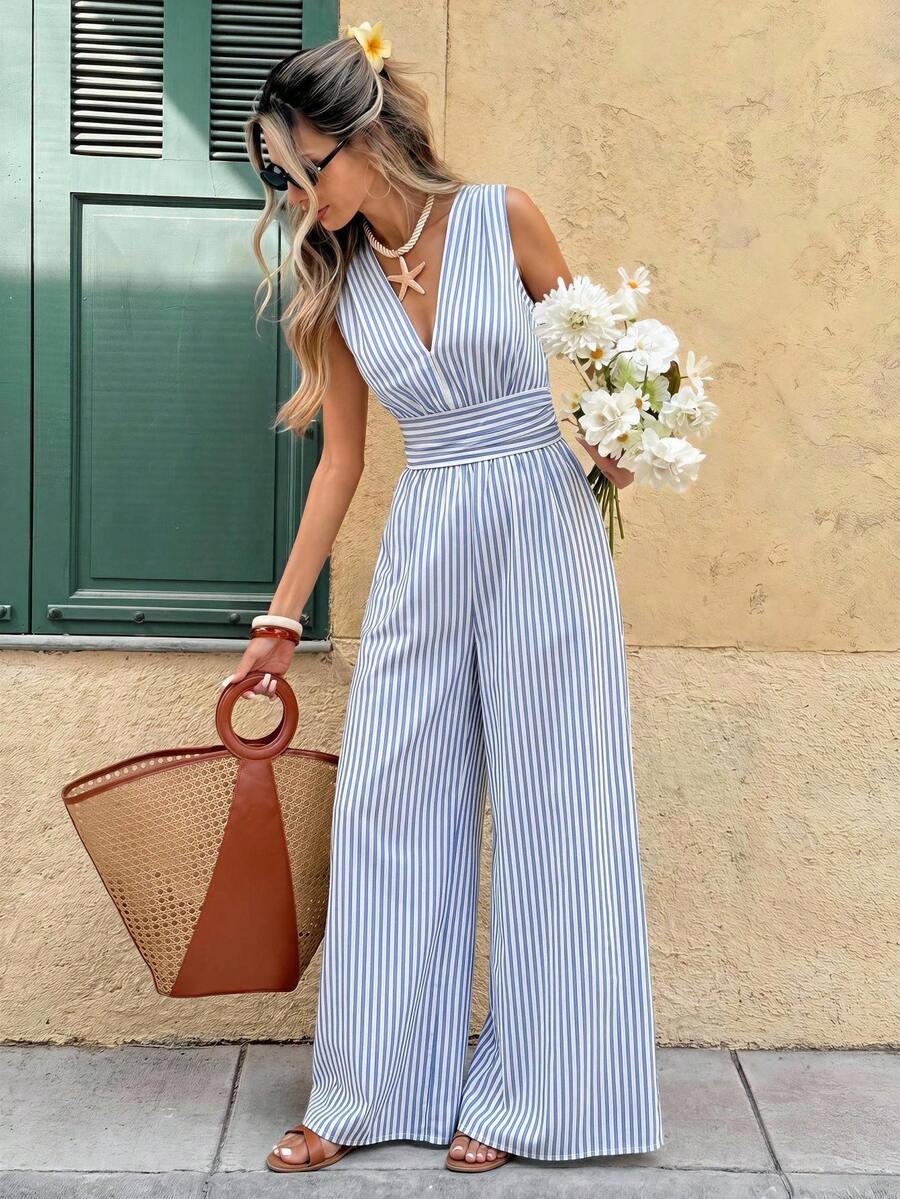 Nadine | Elegante jumpsuit met V-hals