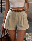 Olga | Linnenmix short met comfortabele pasvorm