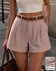 Olga | Linnenmix short met comfortabele pasvorm