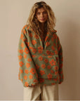 Marcia | Fleece Trui met Revers en Ritssluiting