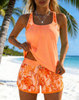 Tankini Stijlvolle Zeeprint Splits