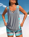 Márcia - Tankini met geometrische print