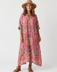 Tilda | Abstracte Print Relaxed Pocket Midi Dress