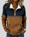 Alvette™ | Sherpa Kraag Half-Zip Pullover