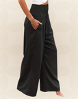 José | Hoge taille lange broek met zakken