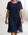 Juliette | Elegante, vloeiende jurk met ruches