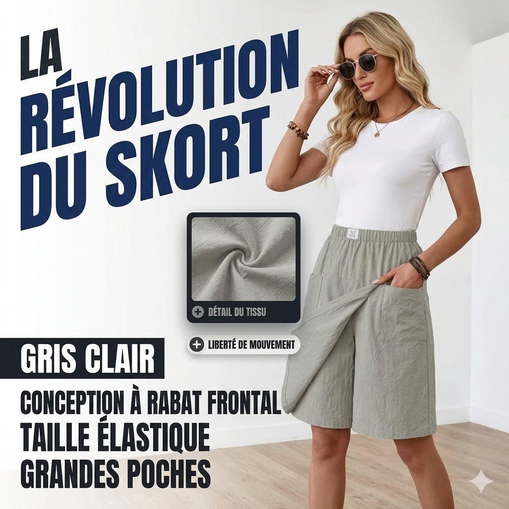 Libertine™ - Skort met elastische taille en actieve vrijheid pockets
