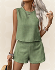 Linda - Zomerset met Mouwloze top en shorts