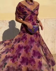 Luisa | Elegante lange feestjurk met V-hals