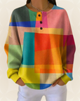 Angela - Kleurrijk Vintage Sweatshirt