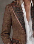 Consuelo | Blazer met Visgraatpanelen