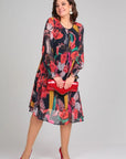 Florida – Elegante bloemenjurk