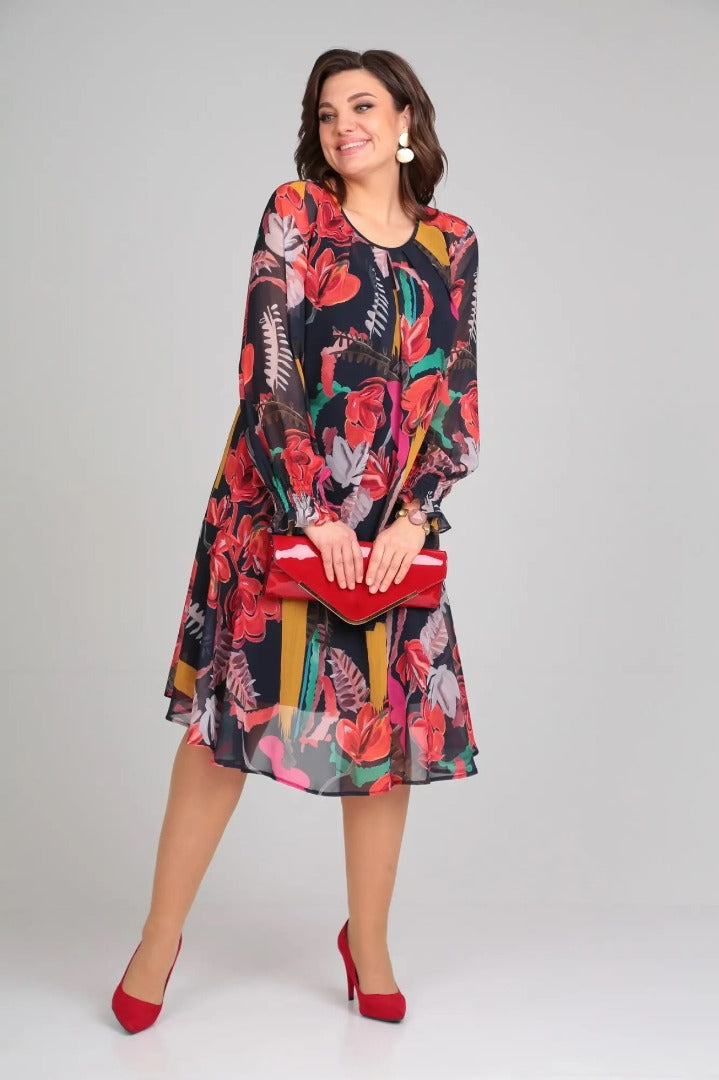 Florida – Elegante bloemenjurk