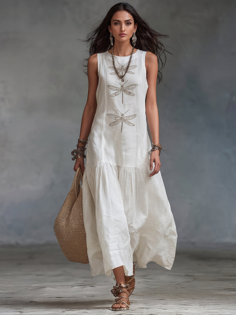 Everdien | Mouwloze Maxi Jurk