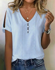 Renske | Casual Gestreepte Blouse