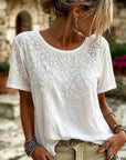 Floor - Vintage Shirt Met Bloemenpatroon
