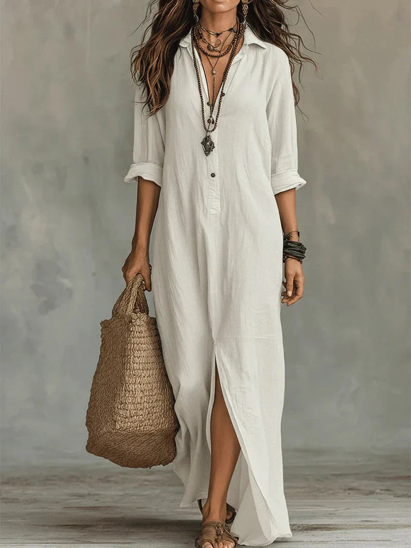 WILLOW | Moeiteloos Maxi-jurk met flatterende silhouet Veelzijdig voor de dagelijkse look