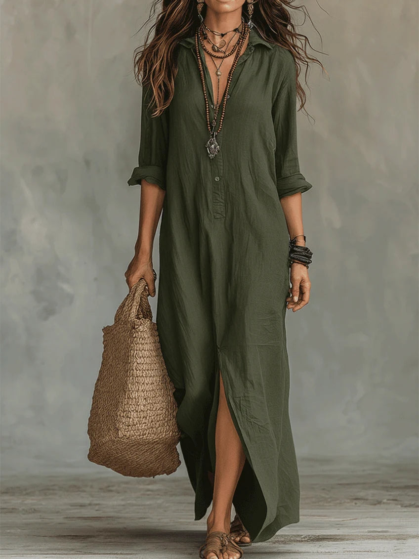 Trudy | Flatterende Maxi Jurk
