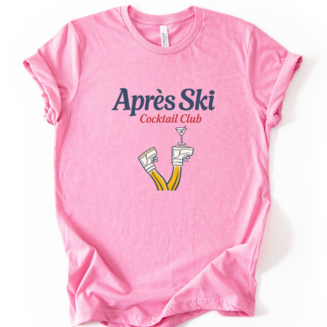 Apres Ski Cocktail Club - Bella Canvas Super Zachte Standaard Fit T-shirt