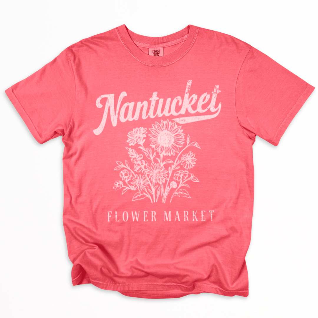 Nantucket Flower Market - Comfort Colors Relaxed Fit Premium T-shirt