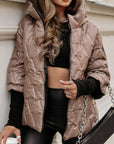 Lou | Jas met capuchon en diamanten patchwork