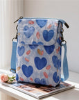 Elvira - Vintage Schoudertas met rits en magnetische sluiting