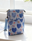 Elvira - Vintage Schoudertas met rits en magnetische sluiting