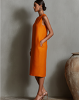 Marjolein | Midi-jurk met zakken