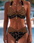Gabriëlle | Bikini met Verlooplijnenpatroon