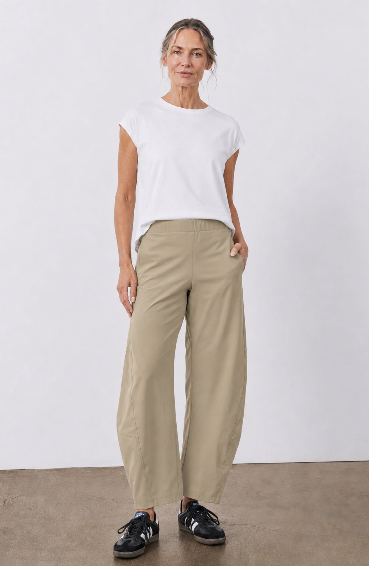 Grietje | Comfortabele Barrel Broek met Hoge Taille